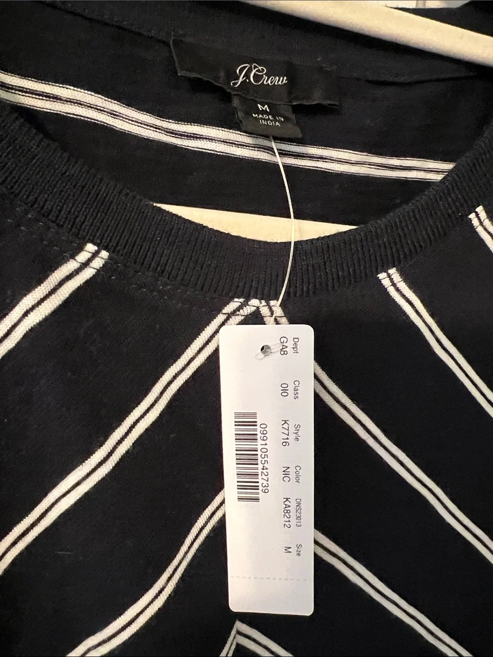 J. Crew Striped Tee NWT Size M